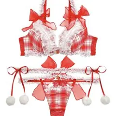 Whip Bunny ガーラーリボンタータンチェックブラ&Tバック F75/L