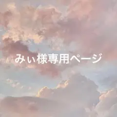 みぃ様専用ページ