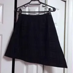 ★最終値下げ！【超美品】バーバリーブルーレーベル シャドウチェックスカート黒36