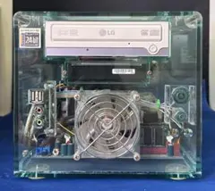 キューブ型　自作スケルトンパソコン　XP ジャンク品のサムネイル