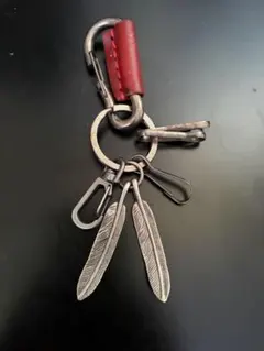 羽根モチーフ キーホルダー カラビナ付き