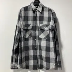 90s ファイブブラザー　チェック　ブラックグレー　usa製