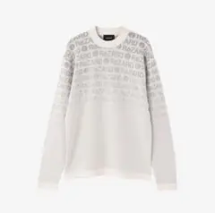 【新品】ReZARD グラデーション クルーネックニット 白 XL