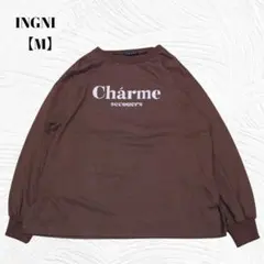 美品✨️INGNI　イング【M】 ロゴプリント 長袖カットソー