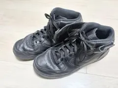 【室内履】NIKEエアーフォス1ブラック ハイカットスニーカー ベルクロ