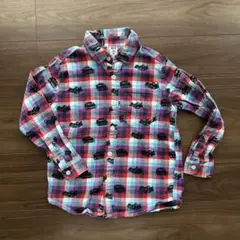 【120cm】 ユニクロ　ネルシャツ　チェックシャツ カーズ　シェリフ