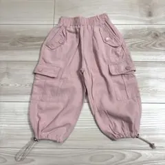 ELMO ピンク カーゴパンツ 100cm ドローコード ダンス 2wayのサムネイル