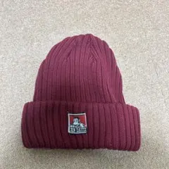BEN DAVIS バーガンディ ニット帽