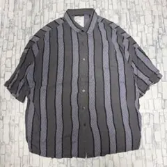 shareef コットンレーヨン　ストライプ柄シャツのサムネイル