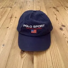 polo sports キャップ ネイビー