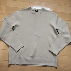 UNIQLO ウォッシャブルミラノリブクルーネックセーター　Mサイズ　ベージュ
