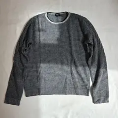 MARGARET HOWELL ボーダーニット セーター Lのサムネイル