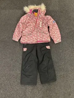 子ども用 水玉模様 スキーウェア セット