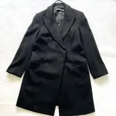 新品タグ付【ユニクロ✴︎ジルサンダー +J】M黒✴︎カシミヤブレンドチェスターコート UNIQLO - ユニクロ ＋J カシミヤブレンドチェスターコートの通販