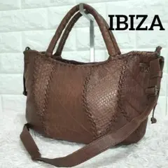 IBIZA イビサ 2way パイソン切り替え2wayショルダーハンドバッグのサムネイル