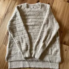 Samansa Mos2 Lサイズ ベージュ セーター