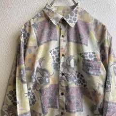 フランス製 90s EQUIPMENT レーヨン オープンカラー シャツ - メルカリ