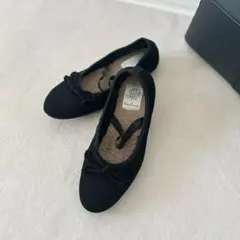 未使用 Emma Francis フラット バレエシューズ ムートンレザー