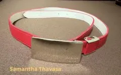 サマンサタバサ（Samantha Thavasa）のレッドレザーベルト