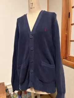 【希少】　00s オールドラルフローレン　コットンニットカーディガン