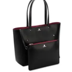 マリークワントMARY QUANT バッグ ポーチ 2点セット 黒ピン