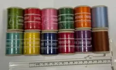 ししゅう糸 ミシン糸 12個セット(10個未使用)