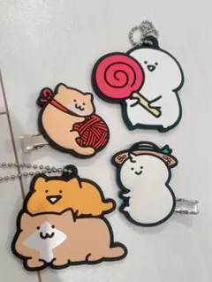 お文具といっしょ ラバーマスコット 4点セットのサムネイル