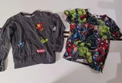 マーベル　トレーナー、Tシャツ　140　2枚セット　お得です！