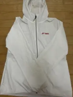 YONEX フード付きホワイトジャケット