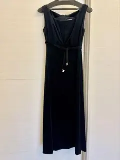 Shibila ベルベットロングドレス