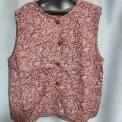 花柄ノースリーブベスト