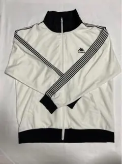 【男女兼用】　kappa　トラックジャケット　ジャージ　ホワイト