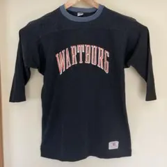 60s70s ビンテージ チャンピオン フットボールTシャツ ネイビー白