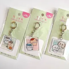 ちいかわ アクリルキーホルダー 全3種類 コンプリートセット セリア キャンドゥ