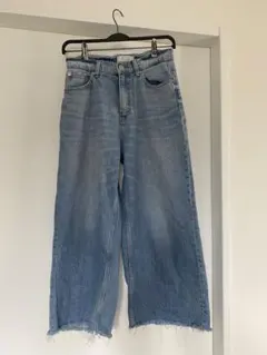 お値下げ！ローリーズファーム　ワイド　ダメージデニム