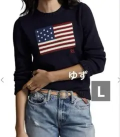 POLO RALPH LAUREN：アメリカ国旗 クルーネック セーター