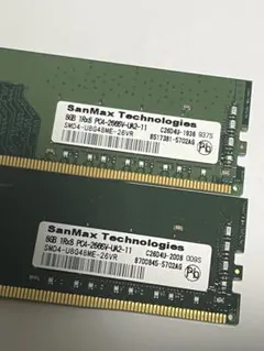 SanMax DDR4-2666 8GB メモリ 2枚セットのサムネイル