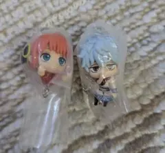 【2点セット】銀魂 つまんで繋げてマスコット 銀時・神楽