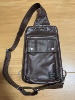 PORTER ポーター ボディバッグ ダークブラウン