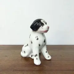 陶器製　ダルメシアン　子犬　置物　オブジェ