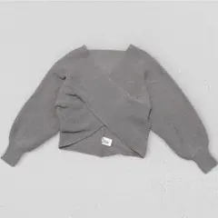 GRL グレイル カシュクールニットトップス［mb1515］