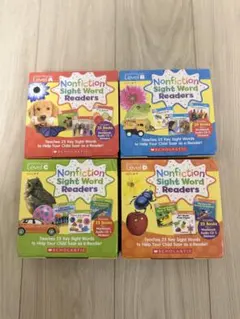 Nonfiction sight word readers ABCDの4箱セット