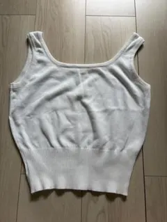 girly doll ニットタンクトップ ショート丈のサムネイル