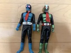 【美品・当時モノ】ソフビ魂 仮面ライダー The first 1号 2号