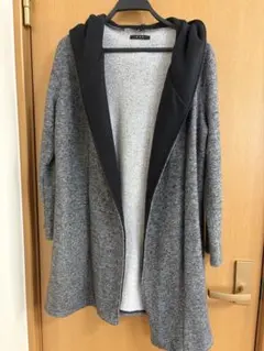 INGNI フード付きグレーのカーディガン