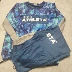 ATHLETA ピステ上下 サイズ160 青系