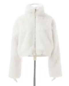 INGNI ホワイトファーショートジャケット
