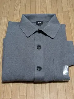 ユニクロ　ミラノリブシャツカーディガン（サイズM）