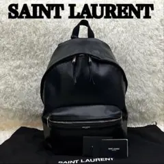 【美品】SAINT LAURENT シティ バックパック リュック ブラックのサムネイル