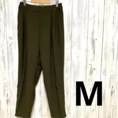 LOWRYS FARM テーパードパンツ　クロップド丈　ポリエステル100%